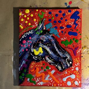 原画　F3「サラブレットの貫禄　馬」
