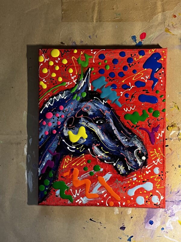 原画　F3「サラブレットの貫禄　馬」
