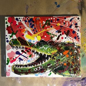原画　F3「ワニでいるだけで晴々」
