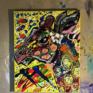 原画　F3「麒麟って本当に黄色いの？」