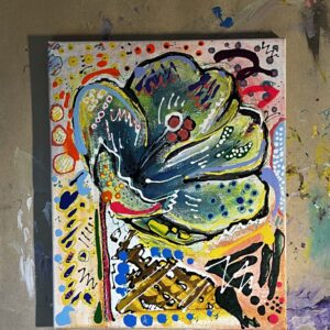 原画　F3「華やかに着飾らなくたって美しくある花」