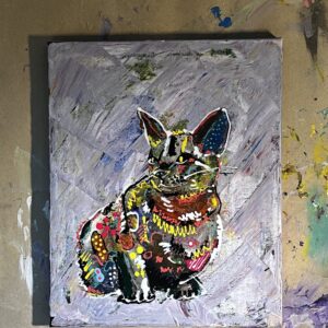 原画　F3「占い好きな猫」